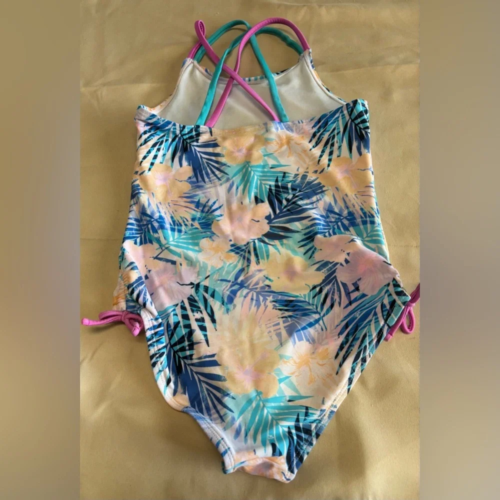 Angel Beach‎ Hawaiian Tropical Kids Swim One Piece